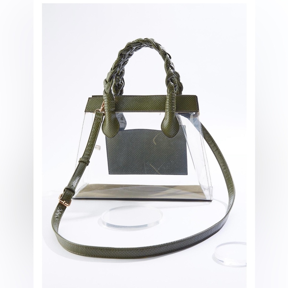 Cato Green and Clear Tote Bag